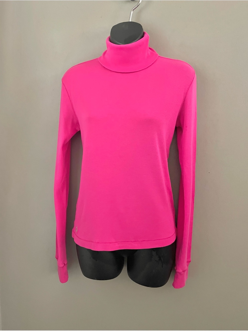Ralph Lauren Hot Pink Ribbed Turtleneck